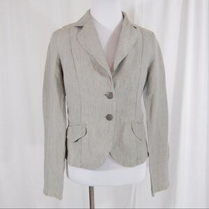 Sisley Grey Striped Jacket
